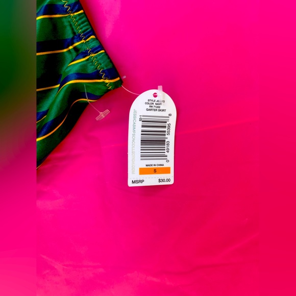 BRA,CORSET,TWO GARTERS JESSICA SIMPSON denim alike NEW WITH TAGS 34/36 C - Picture 9 of 16